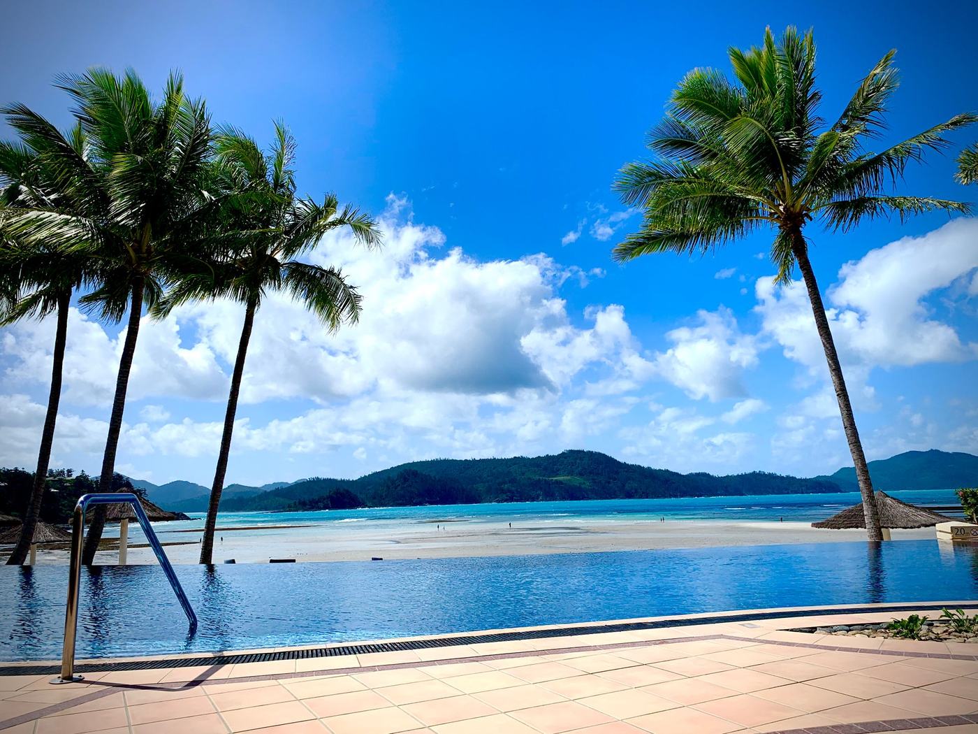 Infinity-edge pool on a coastal site